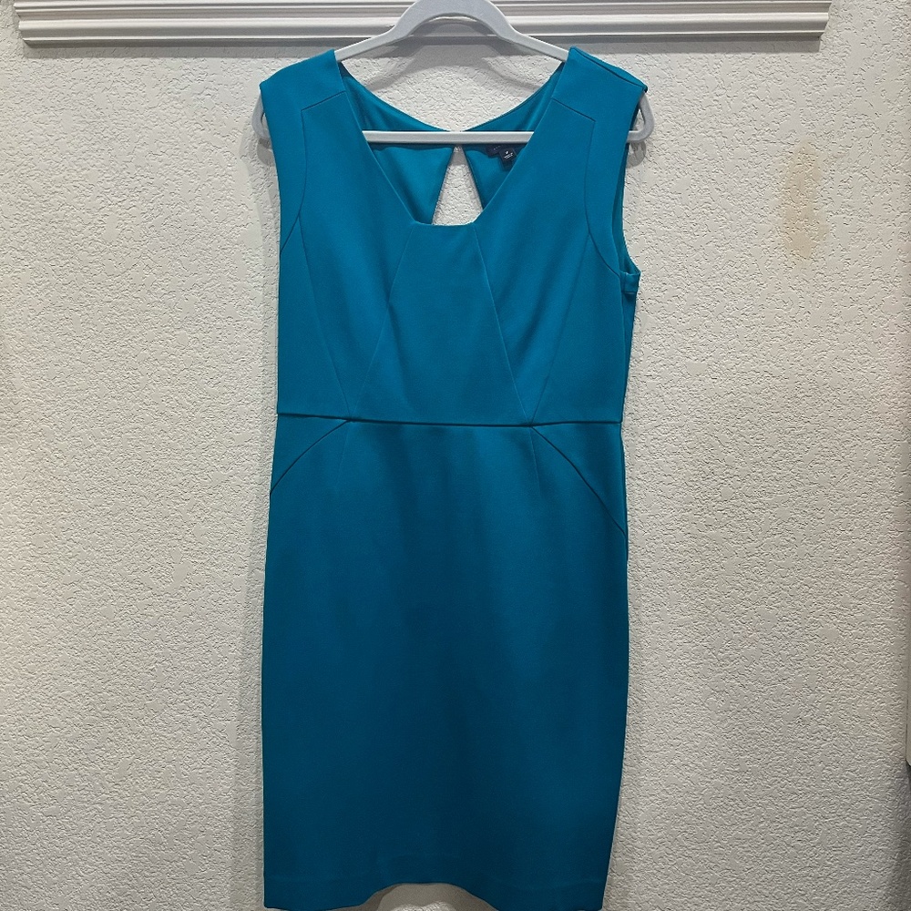 Ann Taylor teal dress size 8